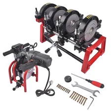 Manual Piping Pipe Fusion Welder 4 Clamps PE PP PB PVDF HDPE PVC 63-160MM 300°c