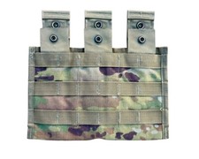 USGI Military Multicam OCP MOLLE Triple Magazine Pouch 3 Mag Tactical VGC