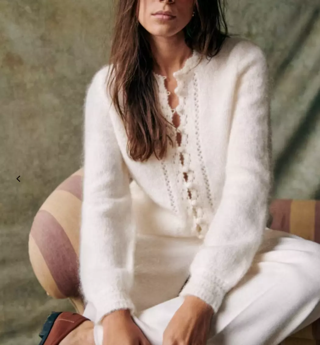 White cardigan cheap with buttons
