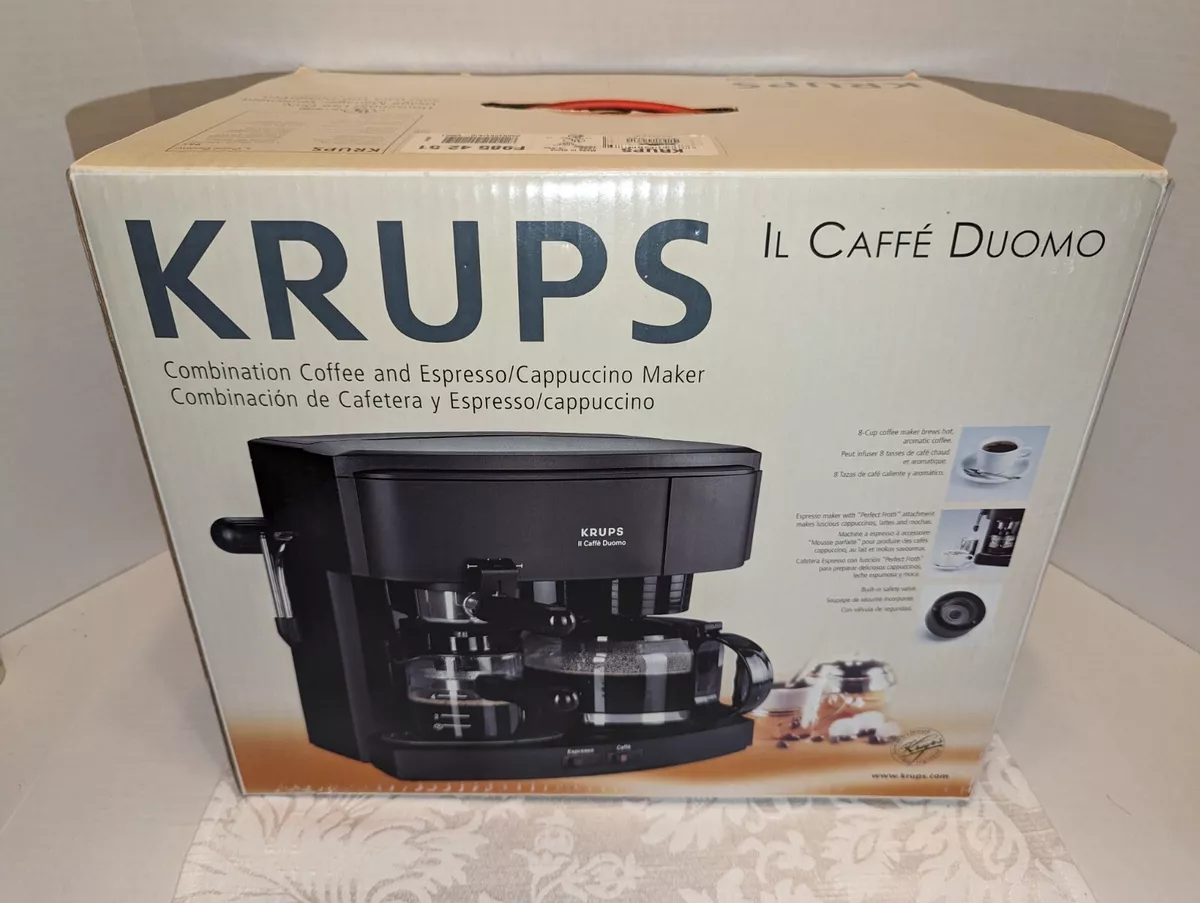 Krups IL Caffe Duomo Type 985 Black Espresso Machine Coffee Maker NEW