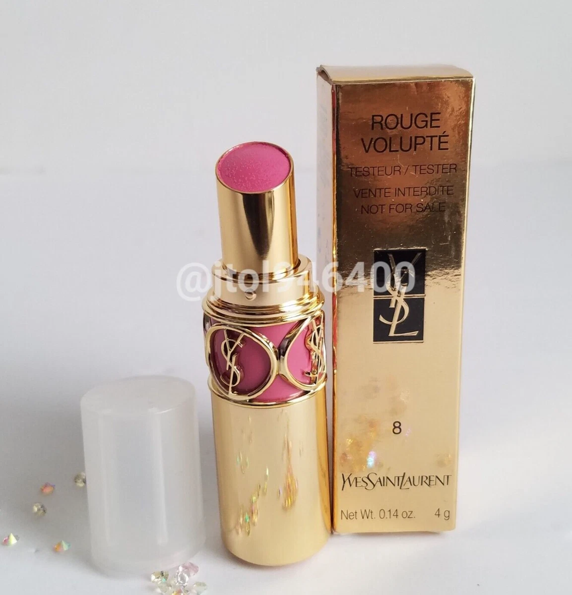 Yves saint laurent top rouge volupte shine 8