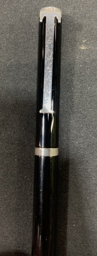 TIFFANY & Co. Sterling Black/Silver T-Clip Ball Point Pen - Picture 2 of 7