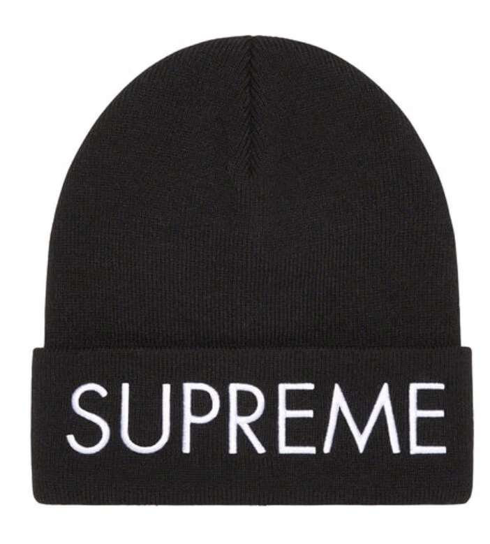Bonnet SUPREME, Neuf, Supreme Capital Beanie Black ORIGINAL