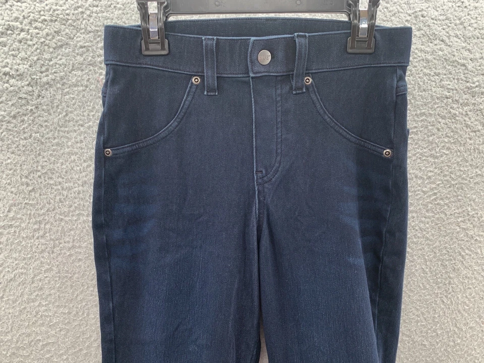 HUE Women's Navy Blue Pull On Skinny Slim Stretch Jean Leggings Pants Size XS - Image 3 of 4