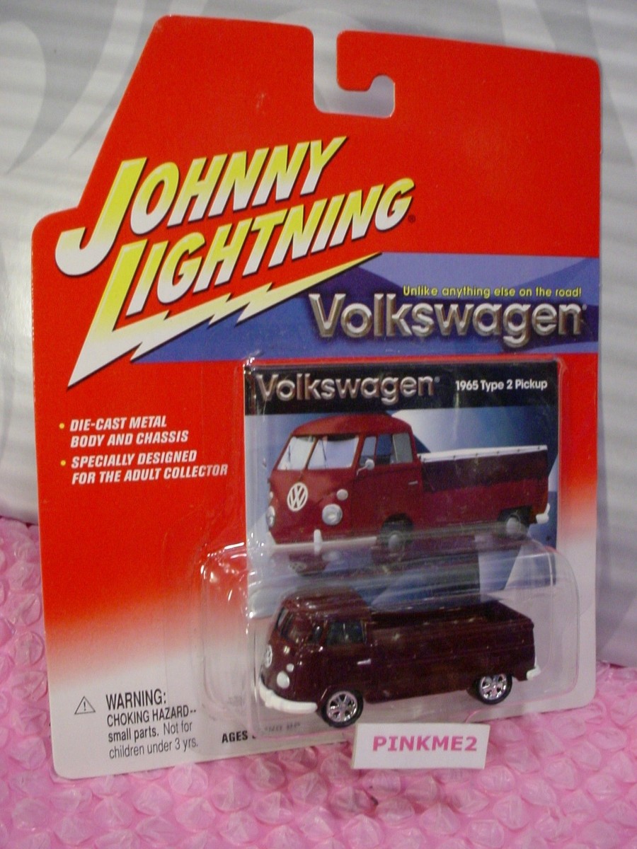 VOLKSWAGEN 1965 TYPE 2 PICKUP❀Maroon VW bus;white bumpers