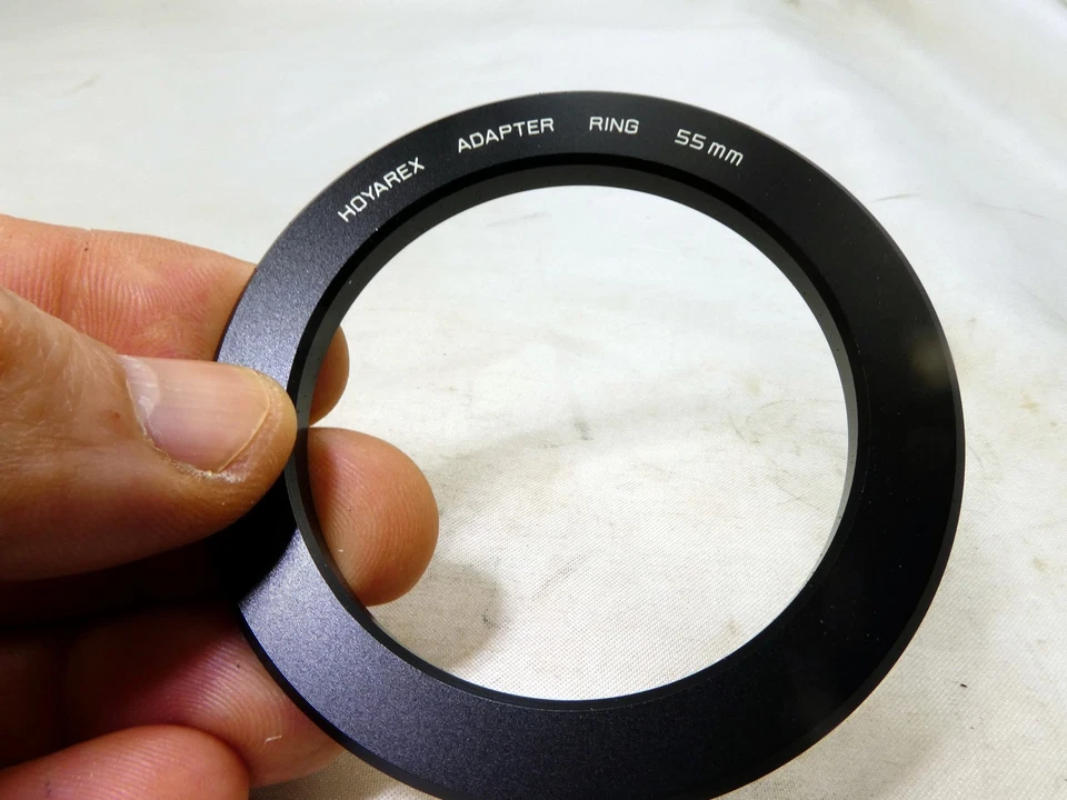 Anillo adaptador Hoyarex para filtro cuadrado llanta tamaño rosca 55mm 75X75mm Foto 3 de 4