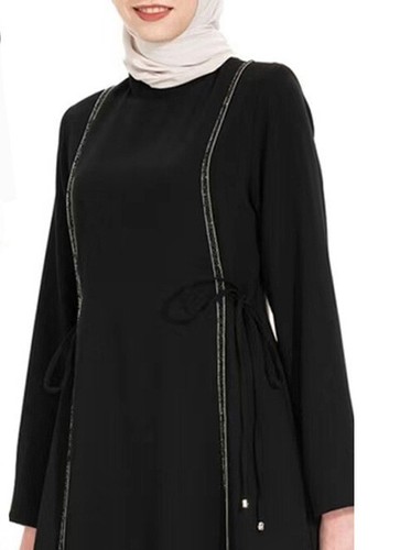 Muslim Women Dress Loose Casual Plain Color Arab Robe Islamic Lady Kaftan Abayas - Picture 20 of 47