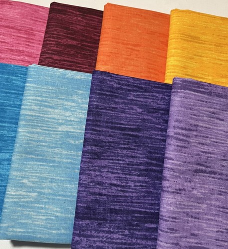 Color Wave ~ 16 Fat Quarter Cotton Fabric Bundle ~Bright Quilters Blender Fabric - Picture 4 of 9