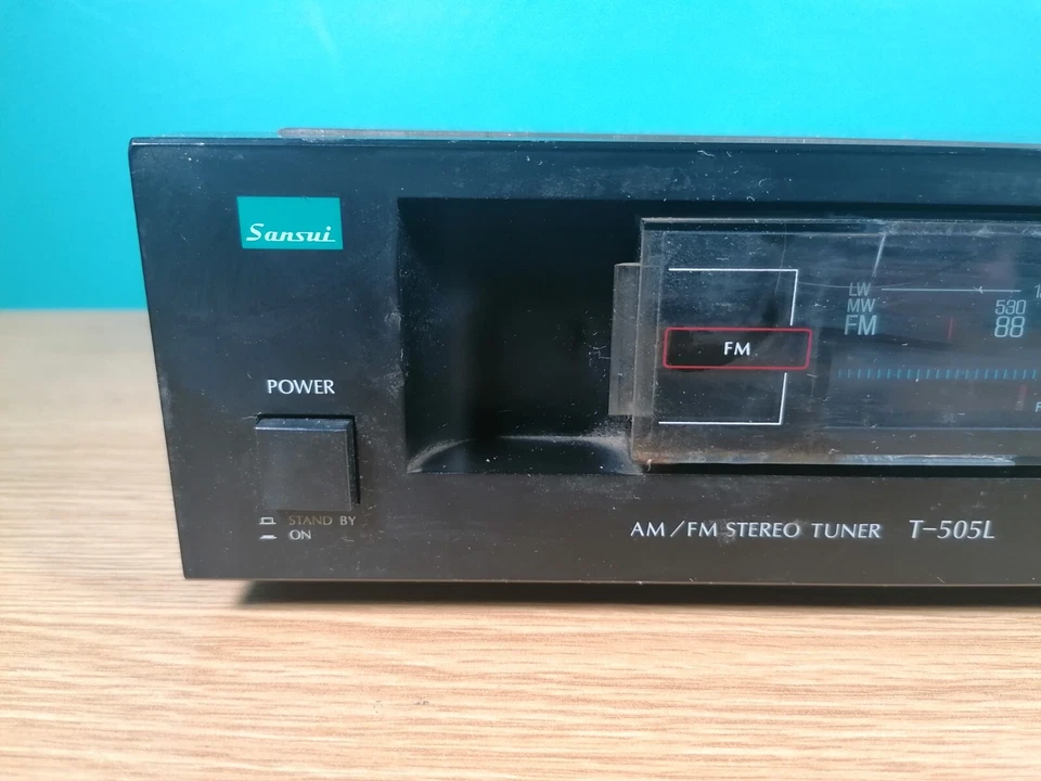 Sansui T-505L Sintonizador AM FM Estéreo HiFi Separado De Colección Hogar Radio Audio Negro Foto 3 de 4