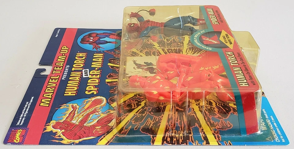 MARVEL TEAM-UP PRESENTS HUMAN TORCH AND SPIDER-MAN TWO PACK WITH MARVEL TATTOOS - Image 3 of 4