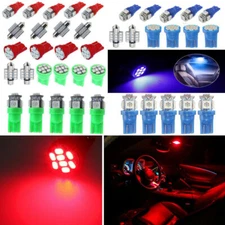 13pcs LED Lights Interior Package Kit for Car Dome License Plate Lamp Bulbs