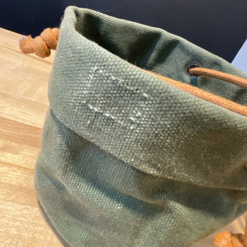 Gewachste Leinwand handgefertigter hängender Pflanzgefäß für Standard 6" Waldgrün - Bild 4 von 14