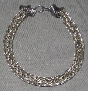 Titanium Viking Knit Bracelet 9 Chain Wire Artisan Handmade By Marie 178a Ebay