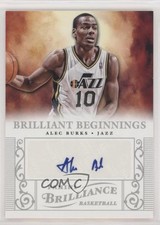 2012-13 Panini Brilliance Brilliant Beginnings Auto Alec Burks #1 Auto 9l4