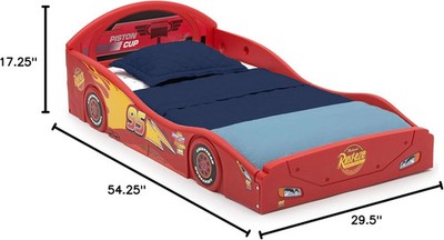 Kid Toddler Bed Disney Pixar Cars Lightning Mcqueen Children Race