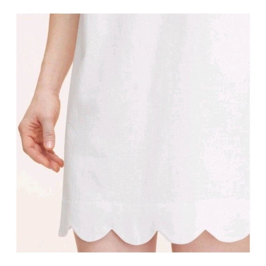 Abito tubino Kate spade x target bianco cotone orlo smerlato taglia 1XL nuovo con etichetta