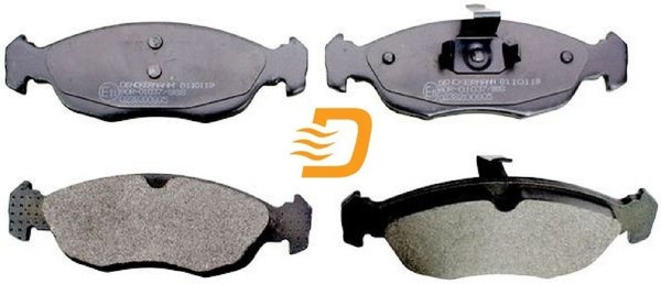 Denckermann B110119 Bremsbelagsatz FüR Scheibenbremse Bremsbelagsatz-image