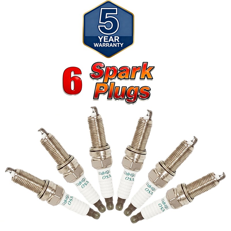 Set of 6 18847-11160 / 18851-11060 Spark Plug New Hyundai Kia 2.4L Iridum