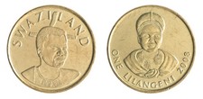 Swaziland 1 Lilangeni, 2008, KM #45, Mint