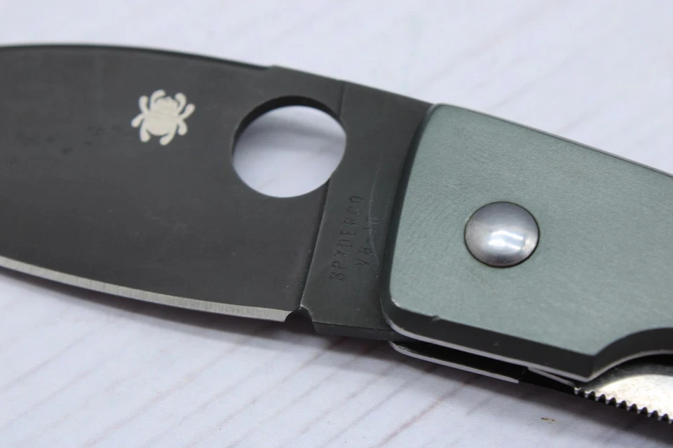 Spyderco C65FGPBK Bob Lum Carpeta Cuchillo Follaje Verde Negro VG-10 #155V Foto 3 de 4