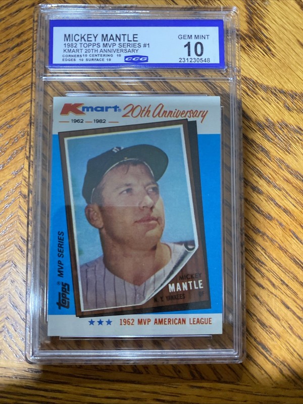 1982 Topps Kmart MVP Series - Mickey Mantle #1