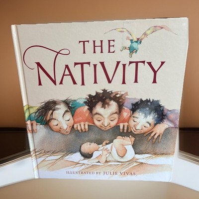 The Nativity Illustrated By Julie Vivas Hardcover Former Library Book