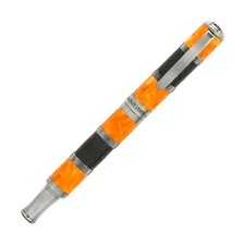MONTEVERDE REGATTA FOUNTAIN PEN CARBON FIBER-ORANGE FINE NIB