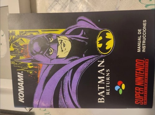 Batman Returns CIB Original Snes Pal game box and manual complet - Imagen 5 de 9