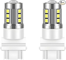 2PCS 3157 T25 LED Turn Signal Bulbs, Super Bright White Replacement for Front Re