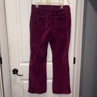 Jones & Co New York Velvet Violet Flared Leg Pants Mid Rise Size 12 Y2K — photo 4