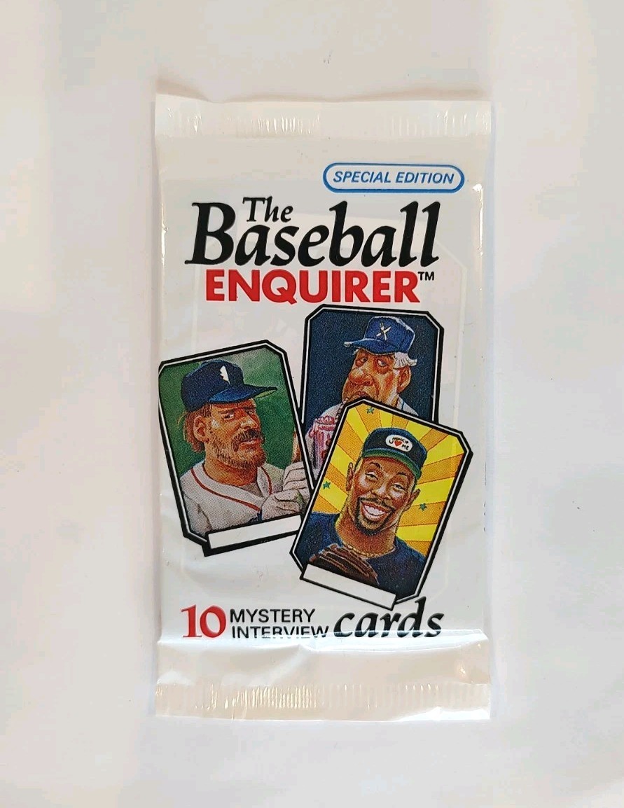 1992 The Baseball Enquirer Sealed Mystery Interview Cards - Player Caricatures