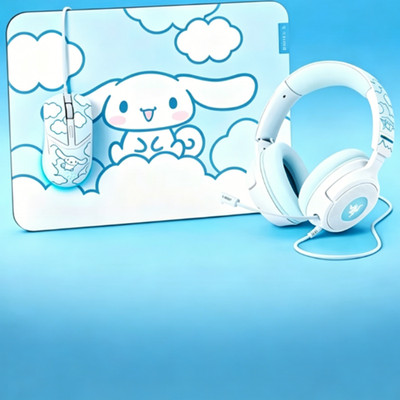 Razer x Sanrio Cinnamoroll Cobra Mouse/Kraken V4 X Headset/Gigantus V2 Mouse Mat