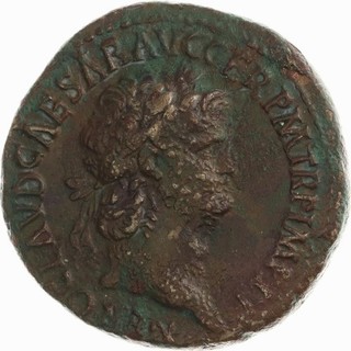 Römische Kaiserzeit Dupondius Nero 54 68 Rom