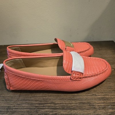 Calvin Klein Slip On Loafer Orange Size 6.5 M New Lisette 34E5037