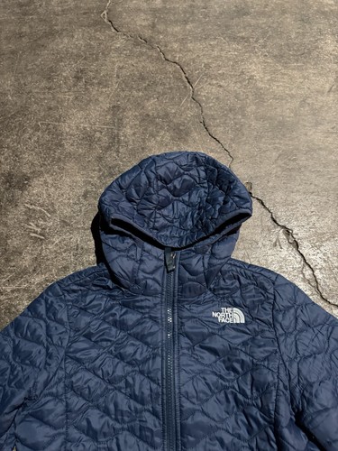 The North Face Jacket Girls Medium Blue Thermoball Hoodie Puffer Insulated - Picture 7 of 17