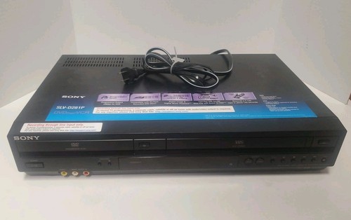 Sony DVD/VCR Kombiplayer SLV-D281P schwarz ohne Fernbedienung getestet & funktionsfähig