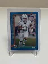 Tyreek Hill 2025 Topps Chrome NFL Blue Aqua Refractor /150 Dolphins #185
