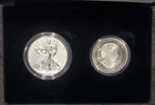 2019 Pride of Two Nations Limited Edition 2-Coin Set Silver Eagle Maple Leaf OGP