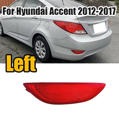 Driver Side Rear Bumper Reflector for Hyundai For Accent Sedan 2012 2017 - Picture 3 of 13