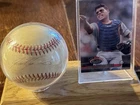 IVAN ( PUDGE ) RODRIGUEZ AUTOGRAPHED BASEBALL IN CASE ( HOF )🔥