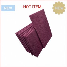 VSM 10-Pack: 6" x 9", Maroon - Very FIne, Non-Woven Hand Pad, Aluminum Oxide Gra