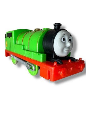 Vintage Thomas And Friends Die Cast Motorized Percy Wooden Railway Train WORKS