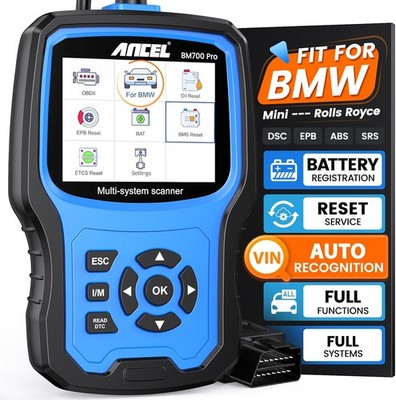 ANCEL BM700 PRO Fit for BMW Scanner Battery Registration Code Reader Diagnostic