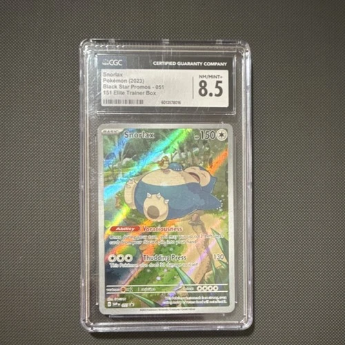 Pokémon Snorlax 051 Sv: Scarlet & Violet Promo Holo CGC 8.5 Pokémon TCG