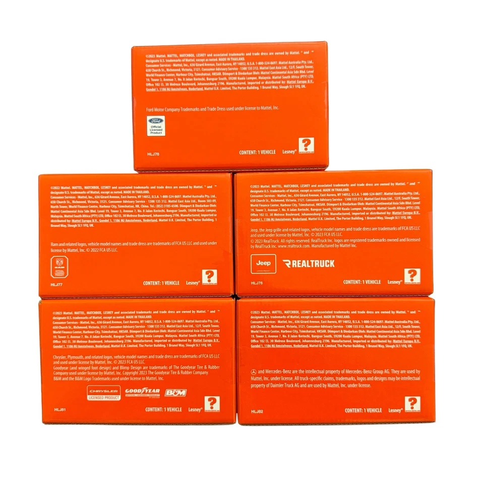 Lot of 5 MATCHBOX Collectors Bronco, Ambulance, Gladiator, Savoy, Unimog-Sealed! - Image 2 of 4