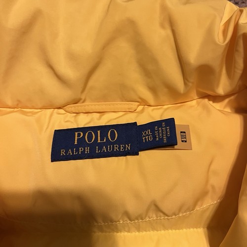 Women’s Polo Ralph Lauren Belted Down-filled Jacket Yellow Puffer Size XXL - Picture 3 of 4