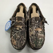 Hey Dude Men's Wally Realtree Edge Brown/Natural Shoes NIB! 2025