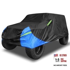 X AUTOHAUX for Jeep Wrangler Cover 4 Door Waterproof SUV Car Covers for Jeep