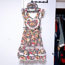 Preview of Angelic Pretty Strawberry Bread Bakery Skirt & Headband Set Used for Lolita Fas