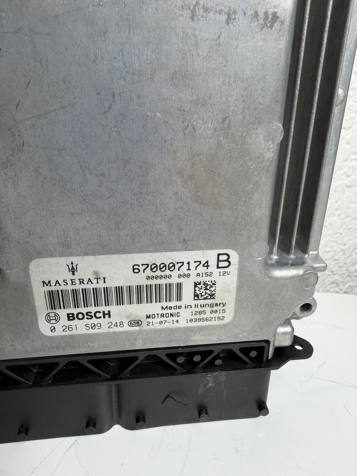 14-17 MASERATI GHIBLI ECU ECM PCM 670007174 BOSCH